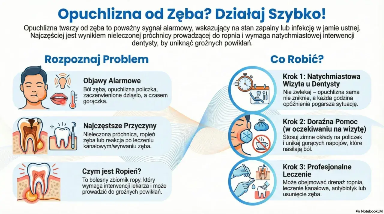Ból zęba przy gryzieniu, opuchlizna policzka, gorączka – objawy alarmowe. Nie zwlekaj, udaj się do dentysty!