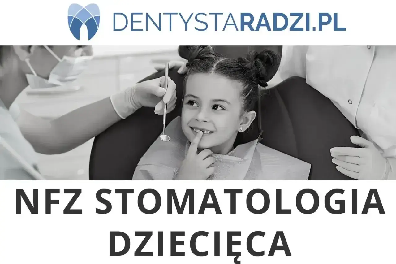 Uśmiechnięta dziewczynka u dentysty. Stomatologia dziecięca NFZ, nawet z możliwością zastosowania narkozy dla komfortu malucha.