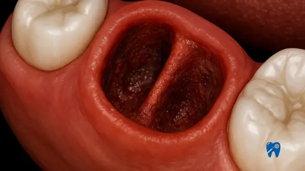 Po ekstrakcji zęba, dentysta może zastosować materiał kościotwórczy lub wypełnienie, aby wspomóc gojenie i zapobiec zapadaniu się dziąsła.